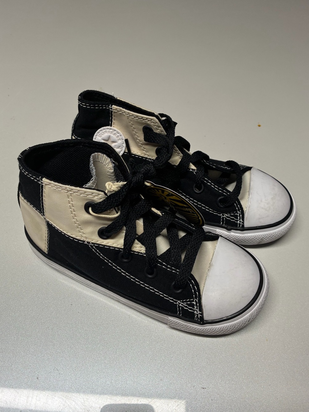 New Converse CTAS Hi UV Black Egret Sneakers kids Size 13